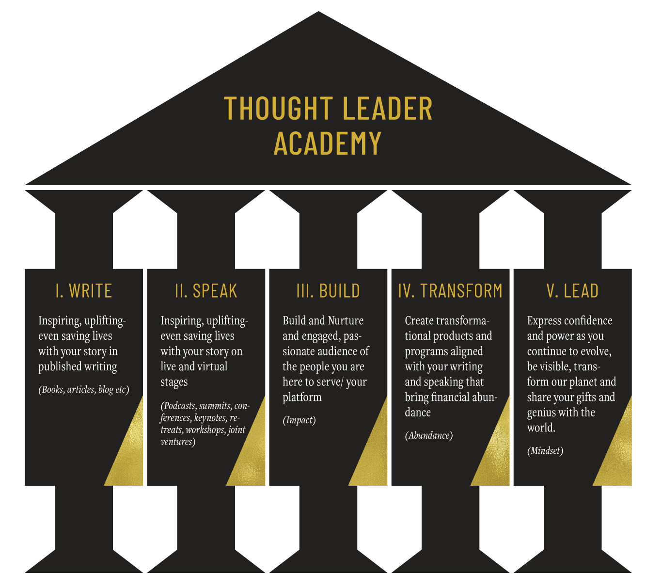 thought leader academy pillars